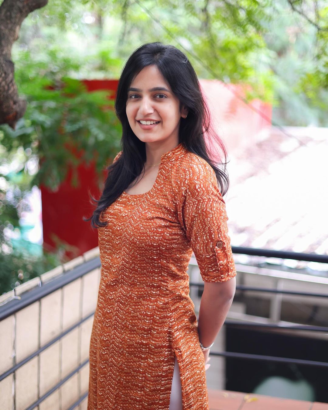 Muslin orange Top - Studio Thari